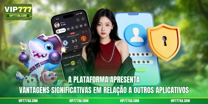 A plataforma apresenta vantagens significativas em relação a outros aplicativos