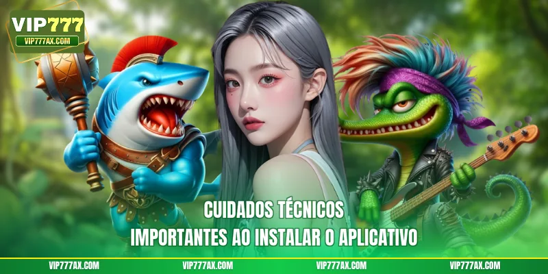 Cuidados técnicos importantes ao instalar o aplicativo