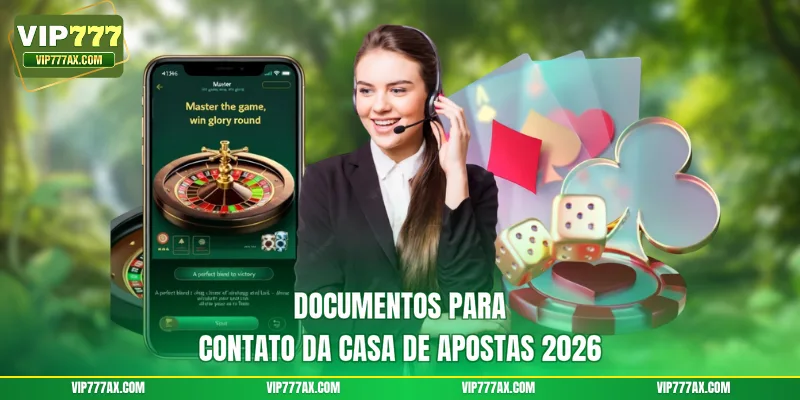 Documentos para Contato da casa de apostas 2026