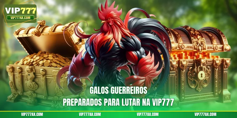 Galos guerreiros preparados para lutar na VIP777