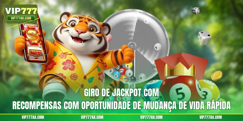 Giro de jackpot com recompensas com oportunidade de mudança de vida rápida