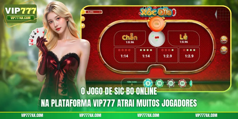 O jogo de sic bo online na plataforma VIP777 atrai muitos jogadores