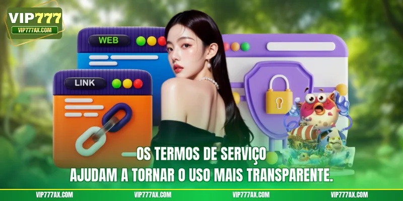 Os Termos de Serviço ajudam a tornar o uso mais transparente.