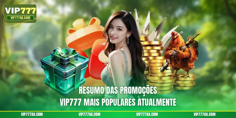 Resumo das promoções VIP777 mais populares atualmente