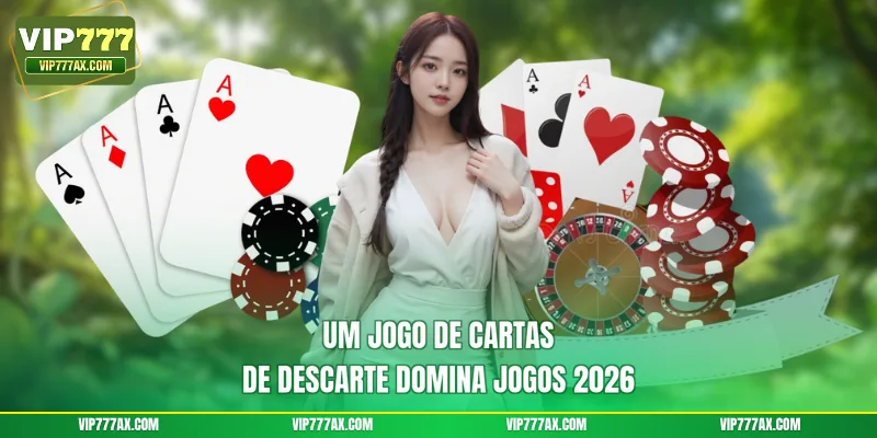 Um jogo de cartas de descarte